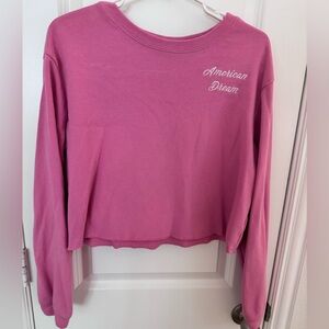 Make + Model Pink Sweatshirt